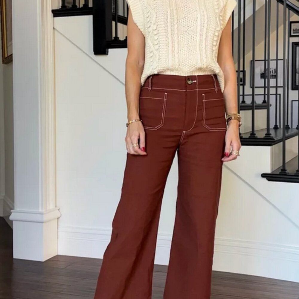 Anthropologie The Colette - Crop Wide-Leg Pants